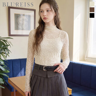 모크넥 레이스 시스루 티셔츠_BI6F1TS6571