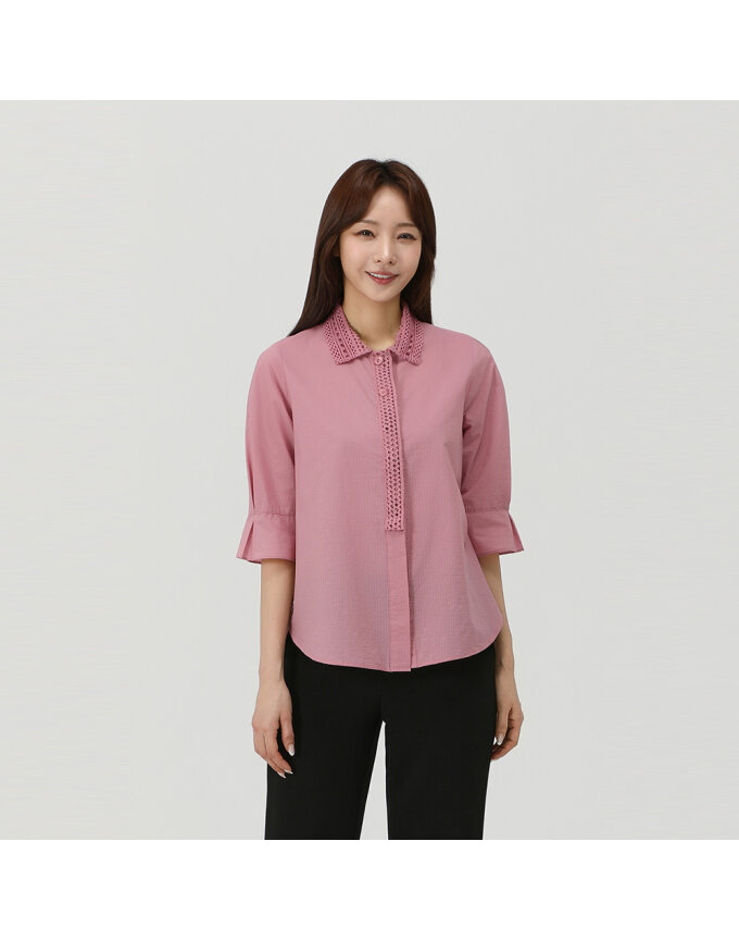레이스카라 블라우스_1J42505