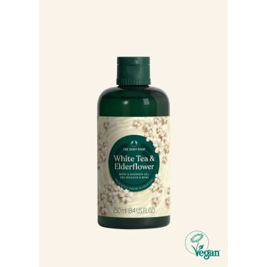 [AK분당점] [더바디샵] 화이트 티&앨더플라워 배쓰&샤워젤 250ML