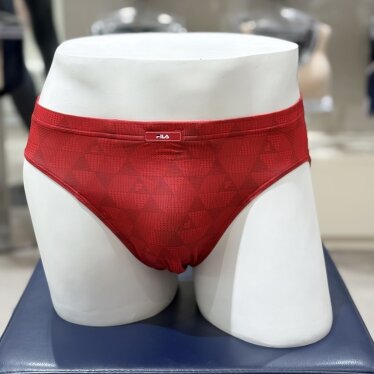 [AK수원점] [휠라언더웨어] FI261BF01M001(RED) 로고나염 인밴드 남성 삼각팬티
