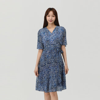 쉬폰믹스 프린트 져지 원피스_1J42808