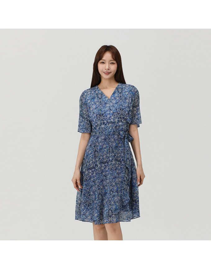 쉬폰믹스 프린트 져지 원피스_1J42808