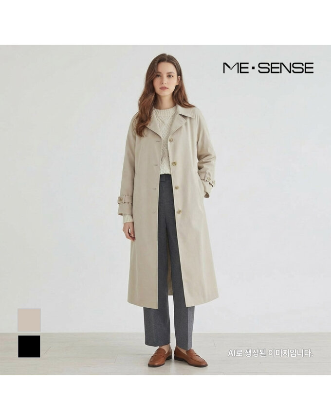 [미센스] 루즈핏 벨티드 트렌치코트_MB32BBM103A