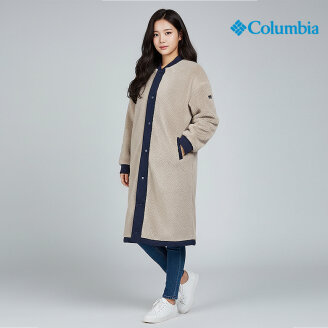 (여성) 양면 플리스 롱 자켓_C24YLM317465