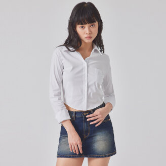 ROUND HEM SLIM FIT SHIRTS_T416TP119