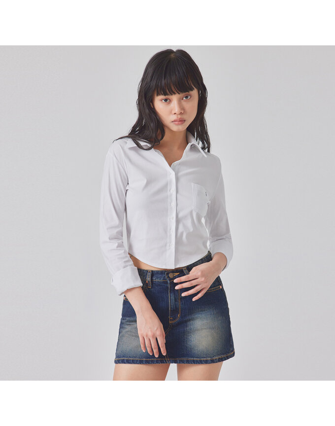 ROUND HEM SLIM FIT SHIRTS_T416TP119