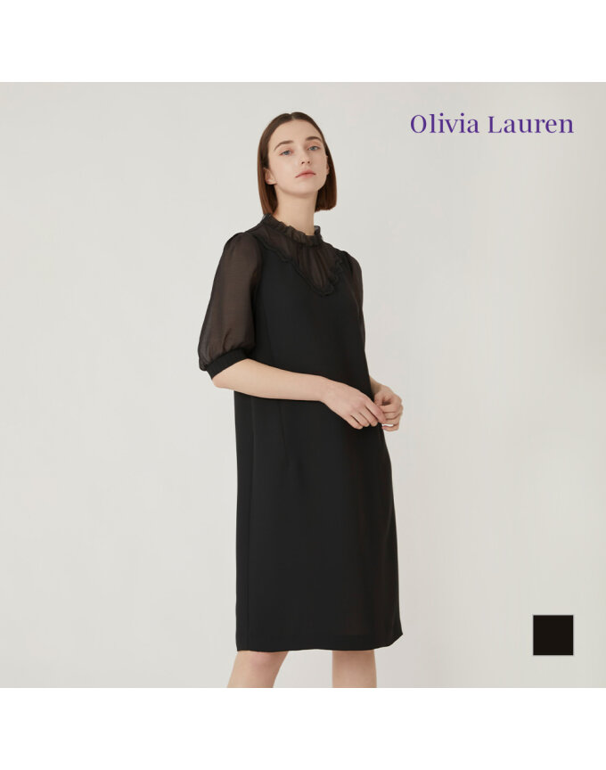 [OLIVIA LAUREN] 레이스패치 H라인원피스_VOCOAYM4246