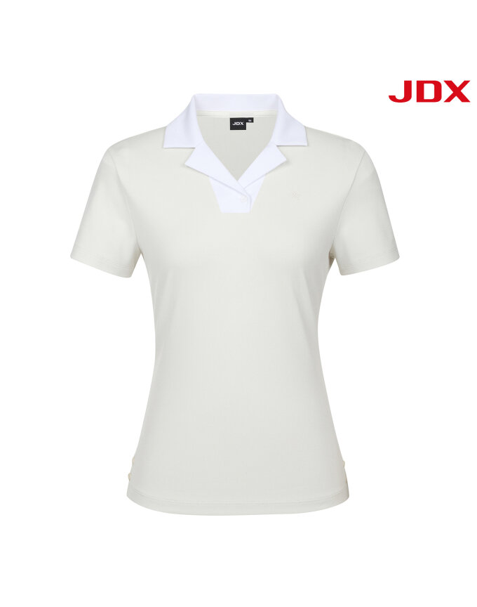 [JDX]여성 오픈 PQ 반팔 티셔츠(X2TSV7542IV)