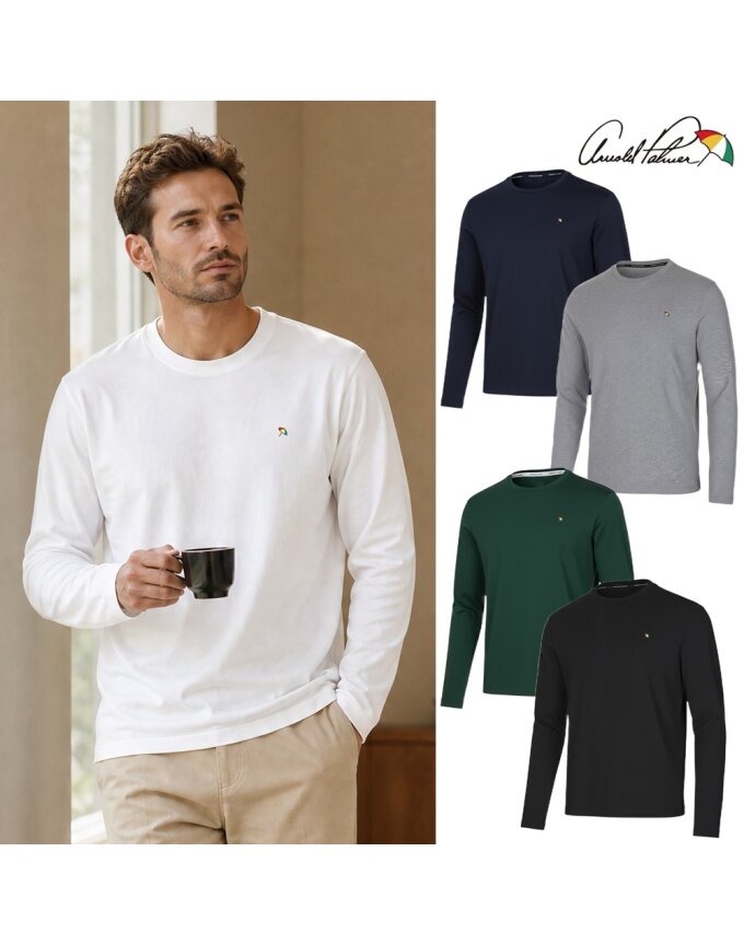 아놀드파마 남성 라운드 베이직 긴팔 티셔츠 8종 택1