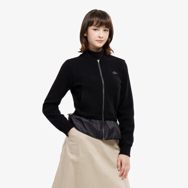 (여성) 우븐 배색 방풍 집업 가디건_AF811E-55N_031