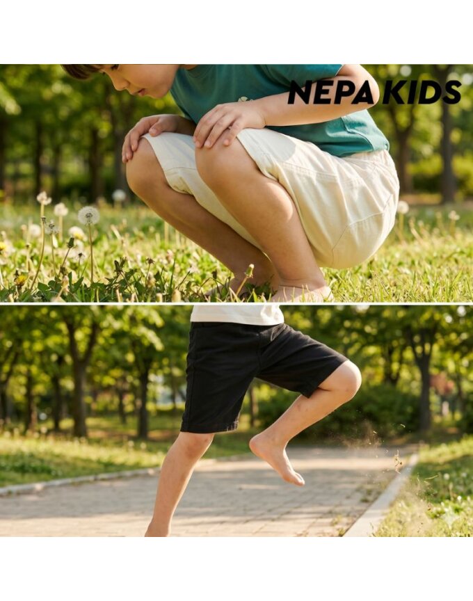 (키즈)네로 면스판 슬림 하프팬츠_KJ41708