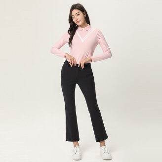 [SET] 앞판 프린트 티셔츠 + 부츠컷 팬츠