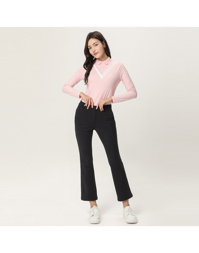 [SET] 앞판 프린트 티셔츠 + 부츠컷 팬츠