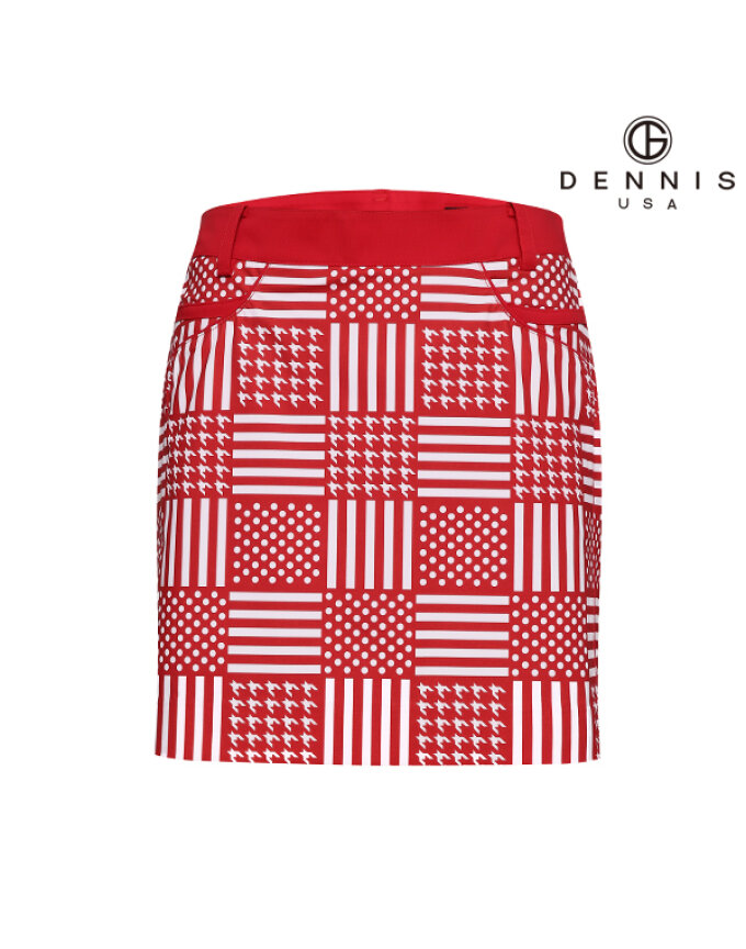 [DENNIS] 여성 스타체크 프린트큐롯_N17SLSK354