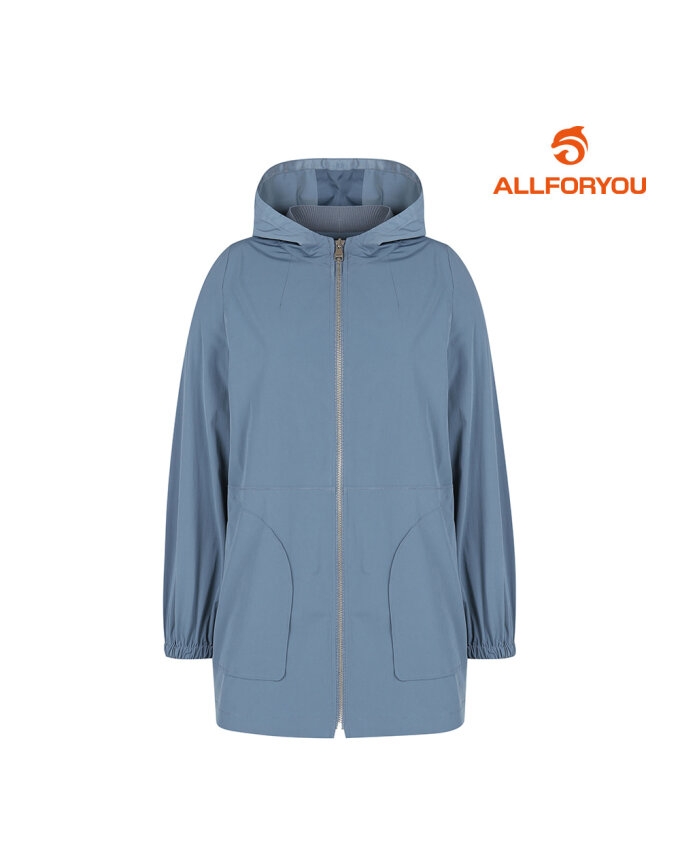 [올포유] 여성 후드 솔리드 중기장 사파리 점퍼 ALFRL2341-830