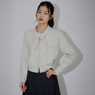 타이 머플러 울 가디건_T521OT829