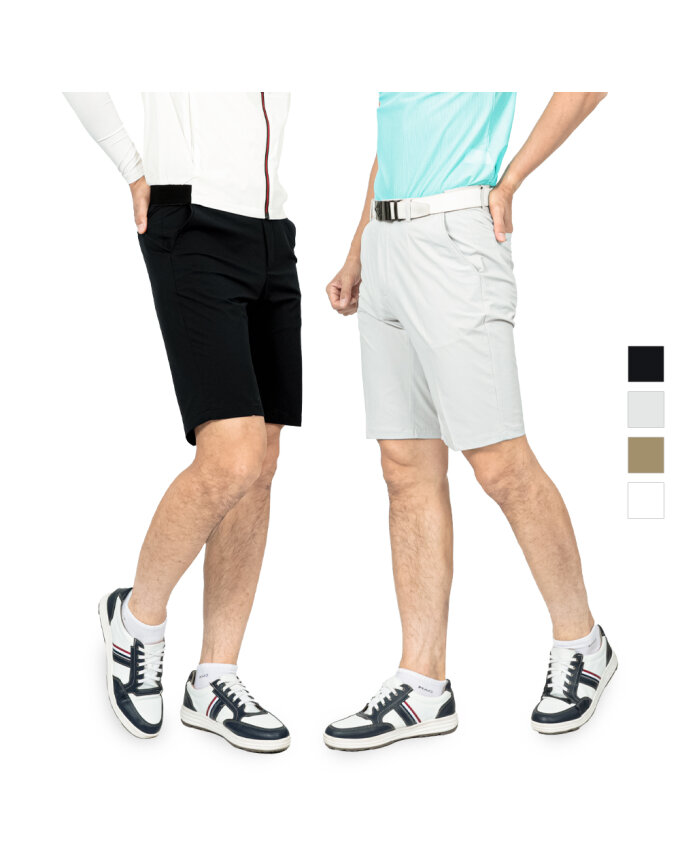 [LUSEN] 루센 남성 베이직 면 스판 골프 허리밴딩 반바지 Model No_B2-5E011