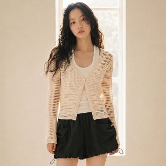 CROCHE SUMMER KNIT CARDIGAN_T513OT803