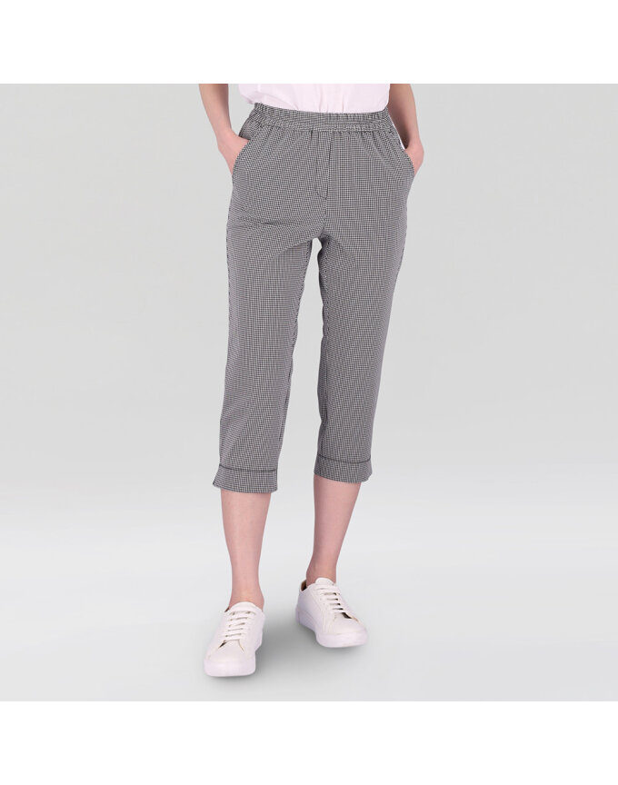 냉감 체크 7부 팬츠_1J41781