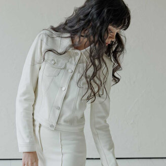 V-STITCH DETAIL SLIM FIT JACKET_T326OT805
