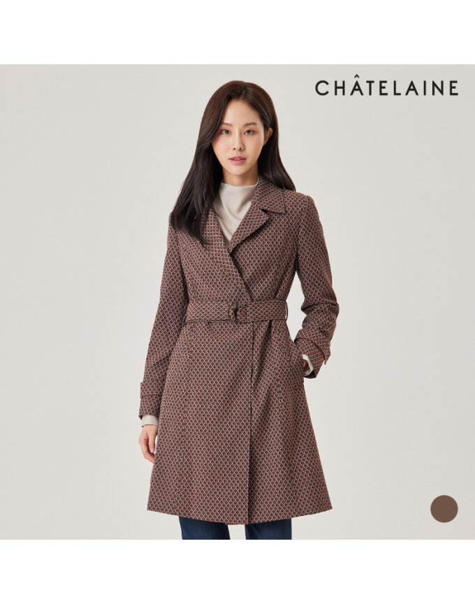 자카드패턴벨티드트렌치코트_HCAFCT103