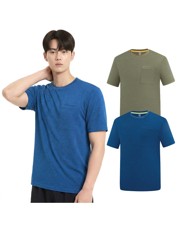 콜핑 공용 늘어남방지 흡습속건 등산 냉감 반팔 라운드 티셔츠 KSC057UT1U