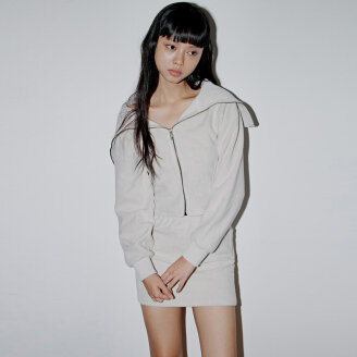 RIBBED BLOCK TERRY SAILOR ZIP-UP_T326OT801