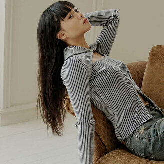 BOLERO & TANK TOP LAYERED ZIP-UP_T326OT803