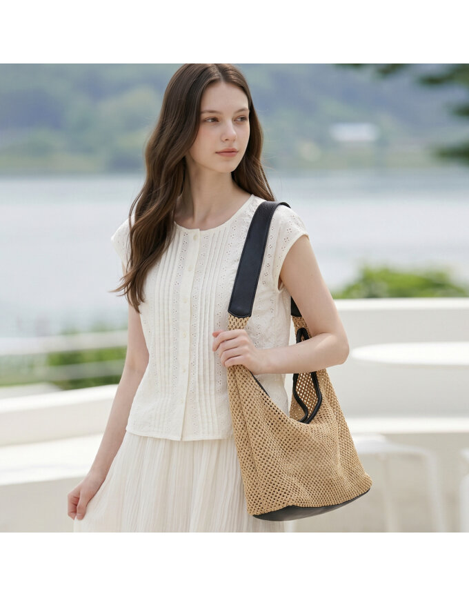 KARRA 데일리오버위빙숄더백_A6M0754