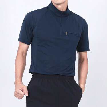 바튜라 남성 베이직 스판 반팔 반집업 티셔츠 Model No_I2-6W017