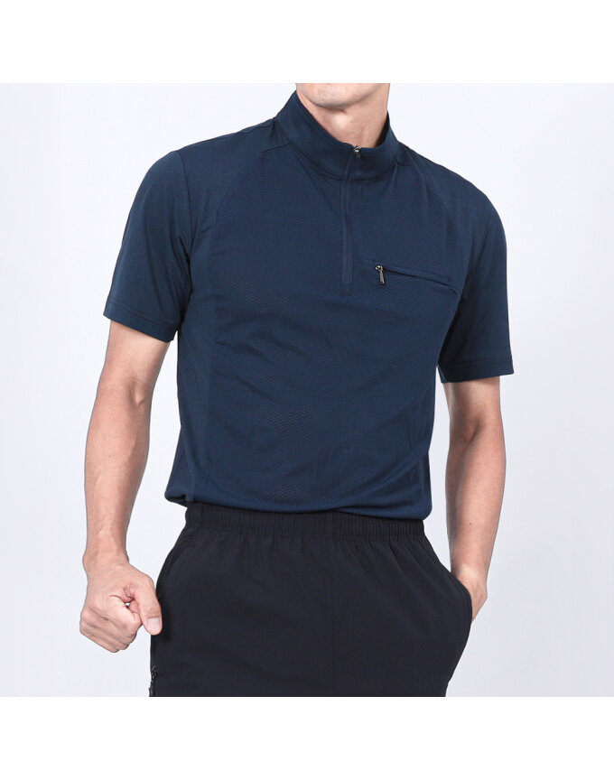 바튜라 남성 베이직 스판 반팔 반집업 티셔츠 Model No_I2-6W017