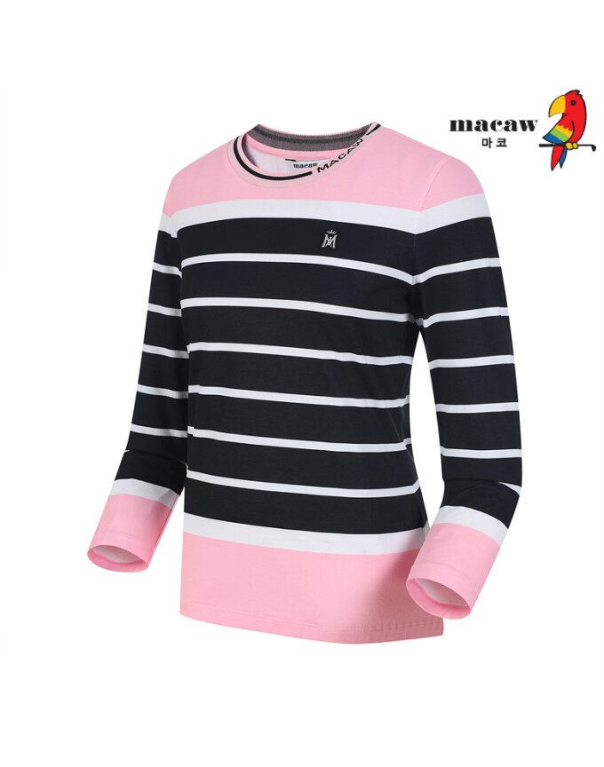 (여성)스트라이프배색티셔츠 MPW1TR21