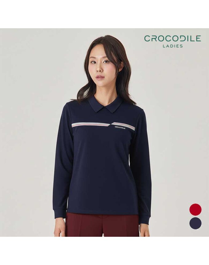 스트라이프배색카라티셔츠_CLBWTS208