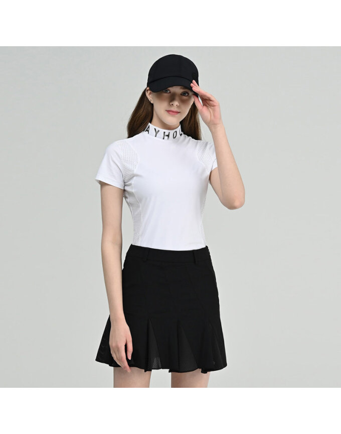 (여성)벤틸레이션 퍼포먼스 하이넥 티셔츠 HC2WTS015