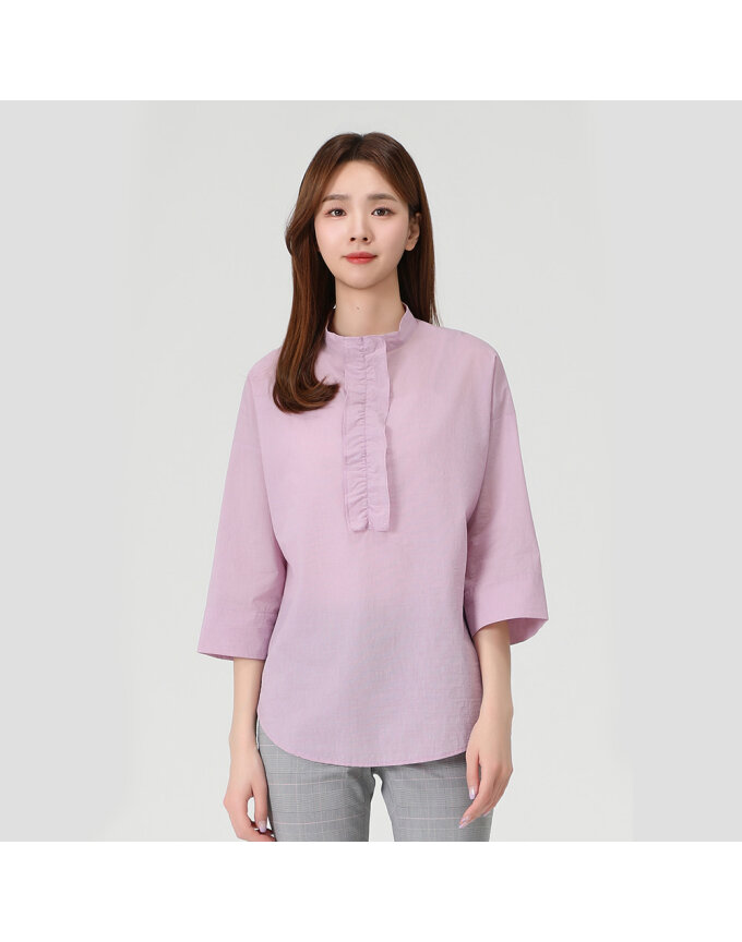 레이스 단작 블라우스_MI42502