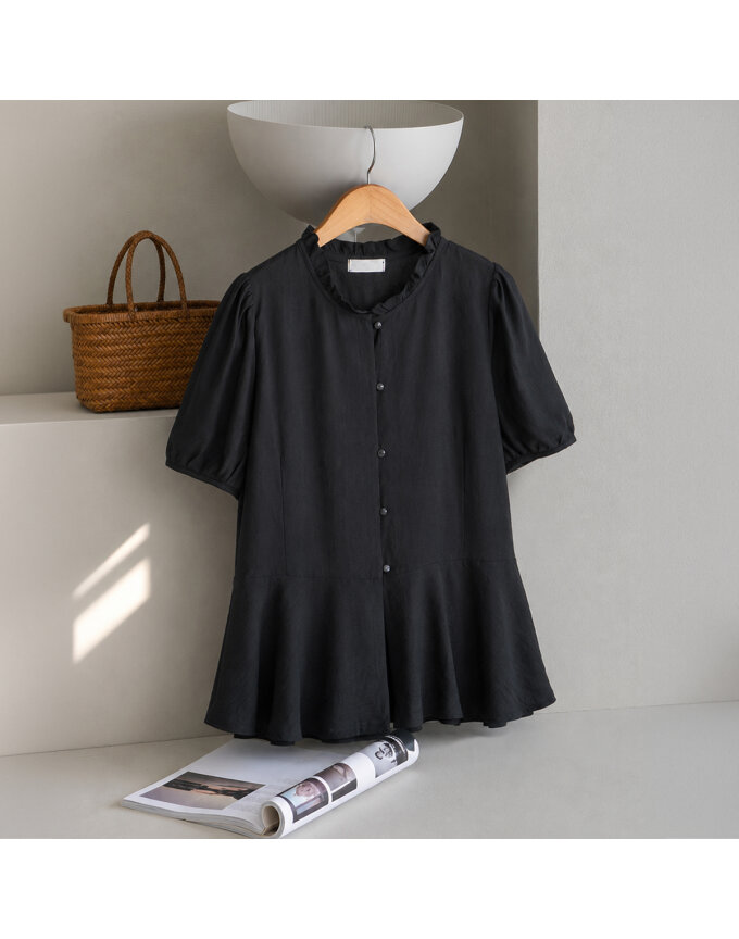 [리센]프릴레이온블라우스 여성 데일리 블라우스 -RLBL2608035-