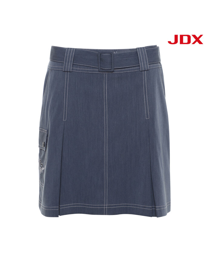 [JDX] 여성 데님 플리츠 큐롯(X2PQV5783DN)
