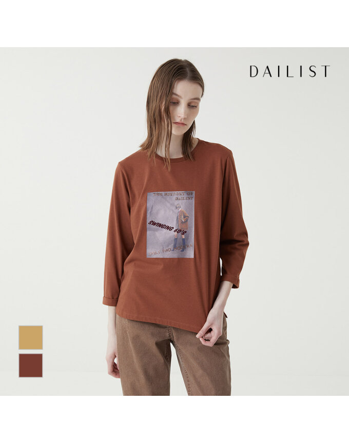 [DAILIST] 프린트 9부 티셔츠_MDEAS3F7131