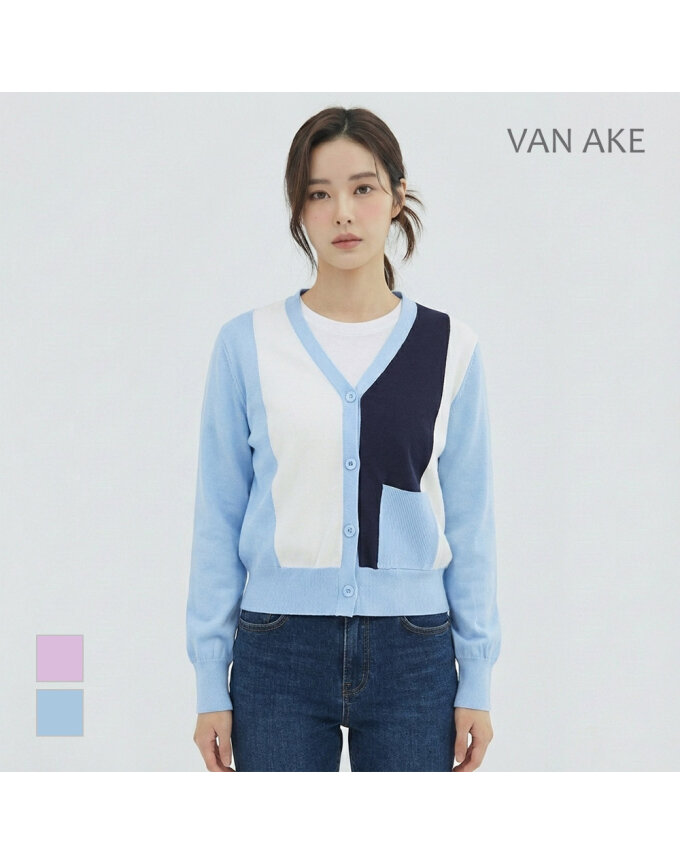 [반에이크] 배색포인트 니트가디건_VB35KCM302Z