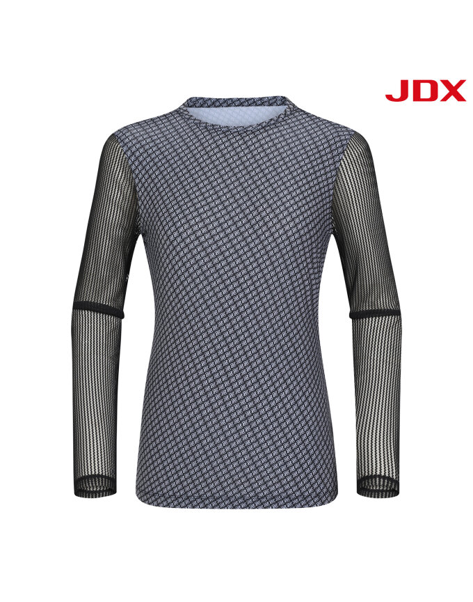 [JDX] 여성 전판패턴 메쉬 베이스레이어(X2TLV6453BK)