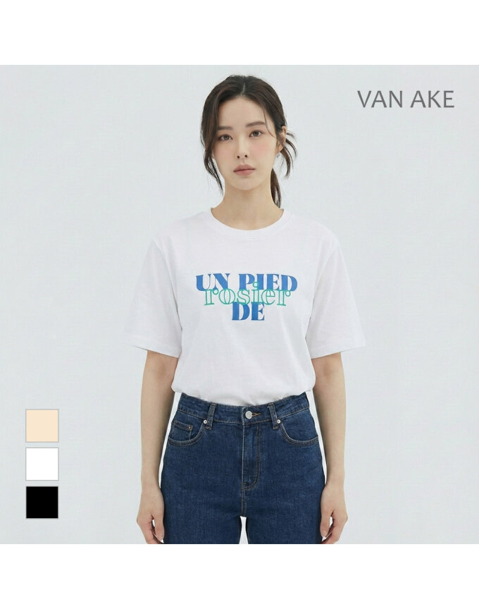 [반에이크] 영문프린트 티셔츠_VB36TSU204Z
