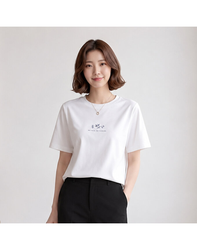 [예쎄] 파스텔 레터링 라운드 반팔 티셔츠(S6MTS030A)