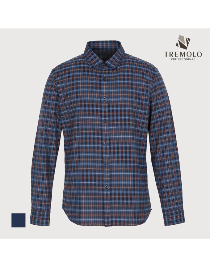 [TREMOLO] 체크패턴 캐주얼 셔츠_TRNNL3F8531