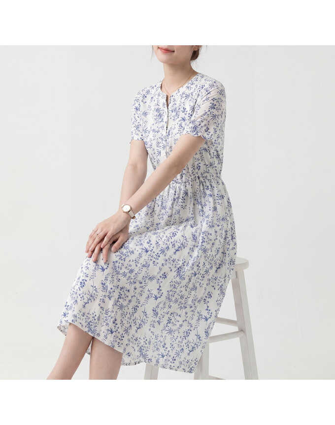 클라셰 블루플레어레이디원피스_B6M0010
