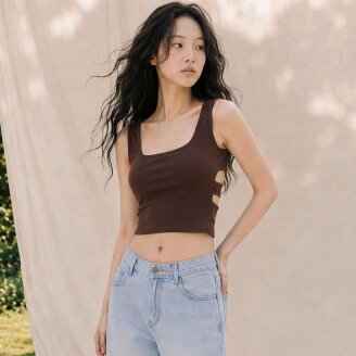CROSS OVERLAPPED TANK TOP_T513TP122