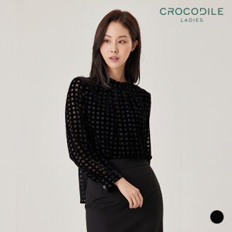 하프넥모노패턴블라우스_CLBWBL302