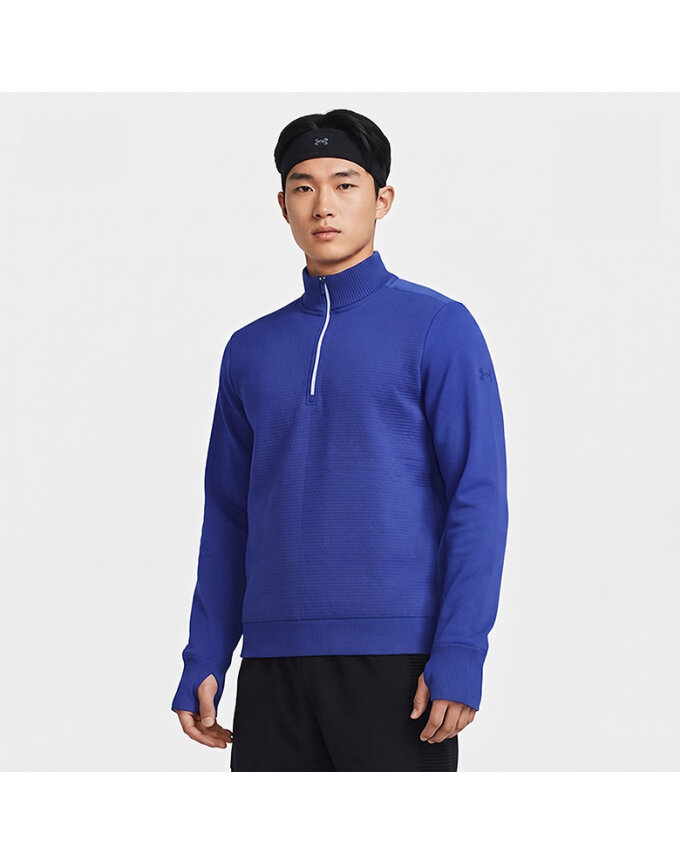 UA IntelliKnit 런 남성 반집업_1378170-400