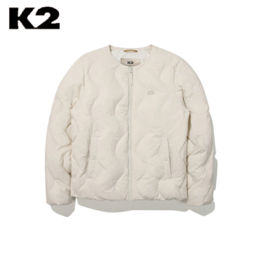 [AK분당점] [K2] 여성 U넥 슬림다운 경량 실크 다운 실크스타 KWU24544 OM 오트밀