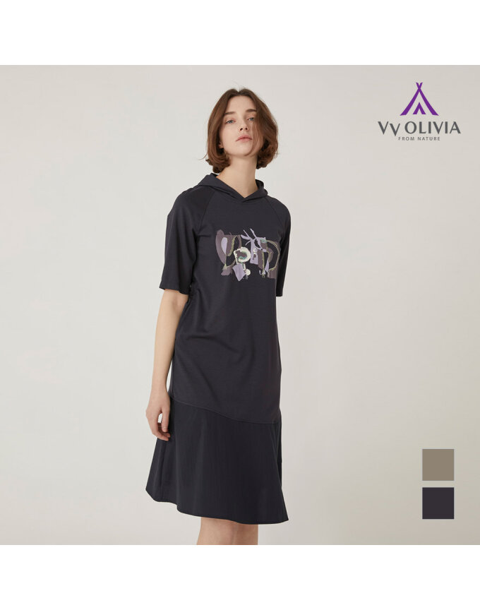 [VVOLIVIA] 후드 롱 원피스_VVCOAYM3491