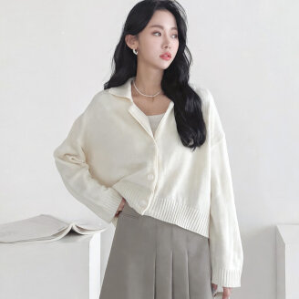[모델리스트] 포피 카라 니트 가디건 (MESCD056)